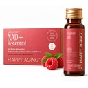 Happy Aging Liquid NAD+ Supplement for Women | Liposomal Nicotinamide Riboside & Resveratrol Shots for Energy, Skin Health & Brain Fog | NMN Alternative with Antioxidants | 10 Shots, 30-Day Supply
