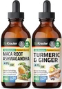 Maca Ashwagandha Tincture 4 Fl. Oz & Turmeric Ginger Tincture 4 Fl. Oz.