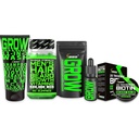Skäggtillväxt Kit w / Biotin Hair Growth Vitamins + GROW 11-i-1 Hårtillväxt Shampoo w / Biotin + 2X Tjockning Mustache Wax för Män + GROW Beard Growth Oil för Män - Formulerad i Amerika