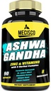 8in1 Organic Ashwagandha Supplements for Men & Women 3 Month Supply - 5640mg med Zink, VitaminD, Turmeric, St John's Wort, Rhodiola Rosea, & More - Support Body, Immune, Mood & Strength - 90 grejer