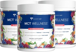 Gundry MD MCT Wellness Powder för att stödja energi, ketonproduktion och hjärnhälsa, Keto Friendly, Sugar Free (90 dagars leverans, Watermelon Lemonade)
