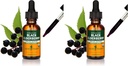 Herb Pharm Certified Organic Black Elderberry Liquid Extract för Immune System Support, Organic Cane Alcohol, 1 Oz (Pack av 2)