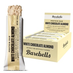 Barebells Protein Bars White Chocolate Almond - 12 Count, 20g High Protein Treats - Chocolate Nutrition Bar med 1g Total Sugars - On-The-Go Breakfast eller Post-Workout Snack