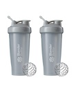 BlenderBottle Classic Shaker Bottle Perfekt för Protein Shakes och Pre Workout, 28-Ounce (2 Pack), Pebble Grey
