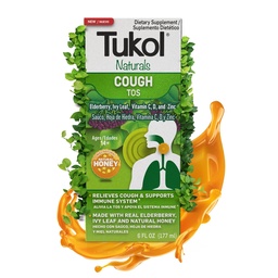 TUKOL Naturals Elderberry Syrup med vitamin C, D och Zink, Immune Support Supplement med naturlig honung för vuxna och tonåringar, Herbal Elderberry Boost för immunitet och antioxidant Support, 6oz