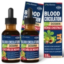 Blodcirkulation Drops, Nitric Oxide Supplement för blodflöde, tryck och hjärthälsa W / Häst Chestnut Extract Liquid. Castaño de Indias y Diosmina para la Circulacion y Varices. 4 oz