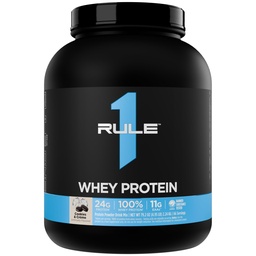 Regel 1 Whey Protein - 24g Fast-Acting Protein från All-Whey Källor med Naturligt Occurring EAAs & BCAAs för Workout Recovery eller Anytime Use (5 pounds *, Cookies & Crème)