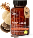 Plant Therapy Lion’s Mane Capsules Manufactured in USA 4 Month Supply with Turkey Tail and Cordyceps Supports Memory Focus Supplements for Women & Men Brain Boost 120 Vegetarian Capsules