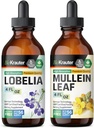 BIO KRAUTER Lobelia Tincture 4 Fl. Oz. & Mullein Tincture 4 Fl. Oz.