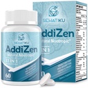 17-i-1 Brain Supplement för minne och fokus | Naturliga Nootropics Brain Supplement för hjärnkognition, energi | Hög Absorption | L-Theanin, Phytonutrient Blend och vitamin B6, B12 | 60 tabletter