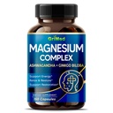 Magnesium Komplex 8 600mg - x8 Kraft med Ashwagandha + Ginkgo Biloba - Relax & Restore, Restful Sleep - USA Made & Tested (150 greve 1)