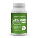 Herbsforever Gotu Kola Capsules | Centella Asiatica Herbal Supplement, 800 mg Varje | 60 Veg Capsules för mental klarhet, fokus | Total Wellness Support