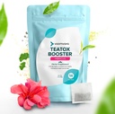 VoomVaya TeaTox Booster Senna Tea - 14-Day Detox Tea for Bloating Relief, Detox Cleanse, Mood Boost - Hibiscus Flavor