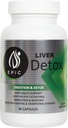 Maximalt stöd med Epic Black Label Liver Detox Dietary Supplement - 90 kapslar packade med naturliga ingredienser som Artichoke Extract, Milk Thistle, Turmeric, Iron och Calcium