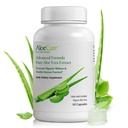 AloeCure Organic Aloe Vera Capsules, 160,000mg Inner Aloe Leaf Equivalent per servering, Support Gut, Digestive, & Immune Health, hjälper till att upprätthålla balanserad magsyra, Aloin Free, 60 kapslar