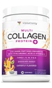 Multi Collagen Peptides Powder för kvinnor - Hydrolyserad smaksatt Collagen Pulver för kvinnor med typ I II III V & X Vitamin C & Hyaluronsyra för hårskinn och naglar (Tropisk Punch) - 30 portioner
