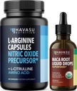 HAVASU NUTRITION Organic Maca Root Liquid Drops (60 portioner) och L Arginine L Citrulline Supplement (30 portioner)