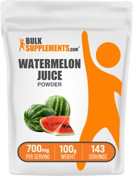 BulkSupplements.com Watermelon Juice Powder - från Watermelon Fruit, Fruit Powder, Hydation Supplement - 700mg per Servering, 100g (3,5 oz) (Pack av 1)