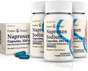 Foster & Thrive Liquid Gels med Naproxen Sodium 220mg NSAID Pain Reliever Fever Reducer, 40 Gels, (Pack of 3)