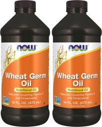 NOW Supplements, Wheat Germ Oil med Essential Fatty Acids (EFA), Nutritional Oil, 16-Ounce (Pack of 2)