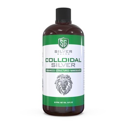 Förbättrad Colloidal Silver Liquid Immune Support Supplement-30ppm Pure & Natural Structured Silver Water-Organic Colloidal Silver Solution-16 oz Bottle (1 Pack)