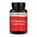 Dr Mercola Vitamin K2-180 mcg Vitamin K2 som MK-7 - Stöder hälsosam arteriell funktion och hjärthälsa - icke-GMO, Gluten-Free & Dairy-Free - 90 kapslar (90 portioner)