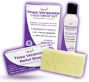 Naturasil Antifungal Tinea Versicolor Behandling Kit Gentle & Fast Relief för alla typer av Tinea, Folliculitis, Itch & Chilblains | Säker för barn & vuxna | Sulfur Lotion (4oz) + 1 Relief Soap (4oz)