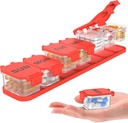 Extra Large Weekly Pill Organizer - Vattentät 7-dagars Pill Box, Portable Vitamin & Supplement Case, Lätt att Öppna Design, Perfekt för Att Resa En Daglig Medicinering Management (Red)
