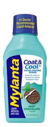 Mylanta Heartburn och Gas Relief, Liquid Antacid, Coat & Cool Formel, Mint Chocolate Flavor, 12 Fl Oz