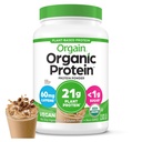 Orgain Organic Vegan Protein Powder, Iced Coffee - 21g Plant Protein, 60mg koffein, Low Net Carb, No Lactose Ingredients, No Added Sugar, Non-GMO, För Shakes & Smoothies, 2,03 lb