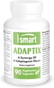Supersmart Adaptix (Avancerad Formel) - 8-i-1 Plant Extracts - Adaptogen Herbs med Ashwagandha, Astragalus, Ginseng, Reishi | Non-GMO & Gluten Free - 90 Vegetariska kapslar