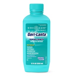 Geri-Lanta Liquid Antacid & Antigas By GeriCare| Regelbunden styrka Syra Reducer för Heartburn, Sour Stomach, Syra Indigestion, Tryck & Bloating| Oral Gas Indigestion Relief| Original Flavor|12 fl oz