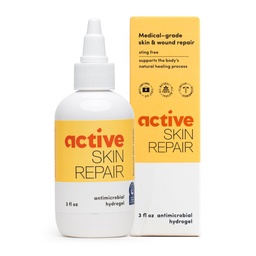Active Skin Repair First Aid Healing Skin Hydrogel - Natural & Non-Toxic Repairing Ointment med Hypochlorus Acid för Minor Cuts, Sår, Skrapor, Rashes, Sunburns & More, 3 oz
