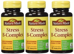 Nature Made Stress B Complex W Zink Size 75ct (Pack of 3) 225 ct Totalt