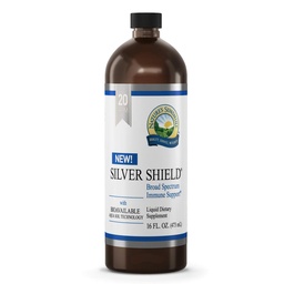 Naturens Sunshine Silver Shield Liquid, 16 Fl Oz | Colloidal Silver Liquid med Aqua Sol Technology ger immunstöd och skydd