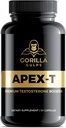 Gorilla Gulps | Apex-T | Premium Testosteron Booster | Testofen® Fenugreek, LJ100® Tongkat Ali | Clinically Proven | Max Strength Male Enhancement Formel | 90 kapslar