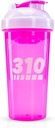 310 Nutrition Protein Shaker Bottle - Durable Blender Bottle Shaker för Meal Replacement Protein Powders, Lemonade Mix och Pre Workout - BPA-Free & Dishwasher Safe Mixer Cup - Pink