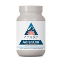 Ayush Herbs AdrenOm - Ayurvedic Adrenal och Stress-Support Supplement för kvinnor och män, Ashwagandha & Eleuthero för att stödja Adrenal Balance, kognitiv funktion och lugn - 90 vegetariska kapslar (1 greve)