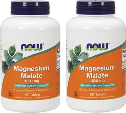 Nu Magnesium Malate 1000mg, 180 tabletter (Pack of 2)