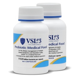 VSL #3® Probiotika för Digestive Health, IBS & UC Symptom - 112.5B CFUs, High-Potency, Multi-Strain, Live, Kylerad Probiotisk, Medicinsk Mat för Gut Health Support hos Män & Kvinnor, 120 kapslar