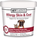 Vet Classics Allergy Skin & Coat Support Pet Supplement for Dogs & Cats – Pet Health Supplement for Cat Skin Moisture, Dog Allergies, Pet Respiratory Health– Includes Antioxidants – Soft Chews 90 Ct.