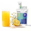 Sleep Aid Powder - Kalmning Drink för djup sömn med Liposomal Saffron, Magnesium & PharmaGABA Melatonin-Free Natural Supplement för att minska stress och förbättra sömnkvalitet Chamomile Lemonade 28 Sticks