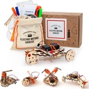 Robotics Engineering Kit | Designad av forskare | 50 Plus Delar | 10 Plus STEM-projekt för barn 8 till 12 | Lär dig elektronik, vetenskap | Väx kreativitet, Grit | DIY Inventor Toy Gift
