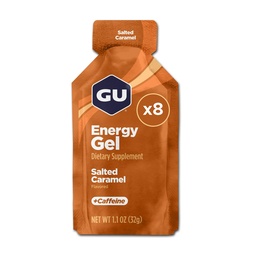 GU Energy Original Sport Nutrition Energy Gel, 8-Count, Salted Caramel