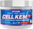 Evogen Cell K.E.M. PR - Post Workout Recovery Powder & Muscle Builder | Kreatinmonohydrat, BCAA Powder, EAAs | Stöder återhämtning, styrka och fullhet | Raspberry Lemonade | 30 portioner