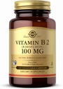 Solgar Vitamin B2 (Riboflavin) 100mg - 100 Vegetable Capsules - Non-GMO, Vegan, Gluten Free, Dairy Free, Kosher - 100 Servings