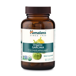 Himalaya Organic Garcinia Cambogia - Herbal Supplement Supporting Weight, Appetite Control och Lipid Metabolism - Vegan, Non-GMO, Gluten Free, 600 mg, 60 Caplets