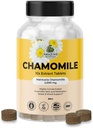 Fantastiska botaniska organiska kamomill extrakt tabletter - Matricaria Chamomilla Plant-Based Supplement - 10x extrakt 2000 MG Varje - främjar avkoppling - 30 tabletter