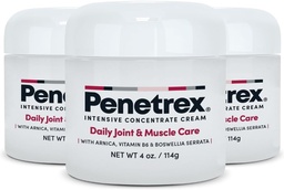Penetrex Joint & Muscle Therapy - Soothing Comfort for Back, Neck, Hands, Feet - Premium Whole Body Rub med Arnica, Vitamin B6 MSM & Boswellia - 4oz Cream (3 Pack)