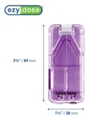 Ezy Dose Pill Cutter och Splitter med Dispenser, Cuts Pills, Vitaminer, Tablets, Stainless Steel Blade, Travel Sized, Colors May Vary (Pack of 2)
